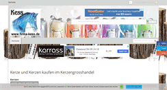 Desktop Screenshot of kerzengrosshandel.com