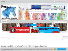 Tablet Screenshot of kerzengrosshandel.com